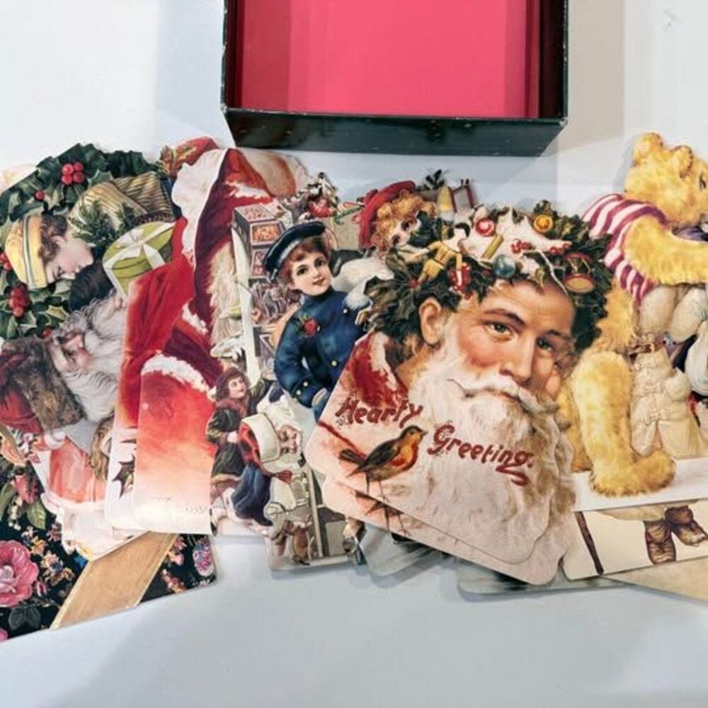 Variety of cut out Christmas cards